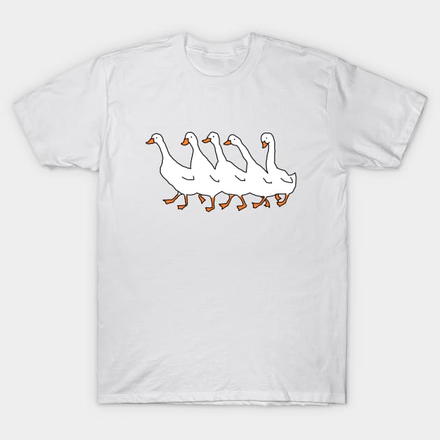 Geese T-Shirt by microslug